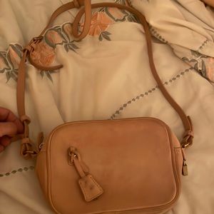 J Crew Pink Suede cross body